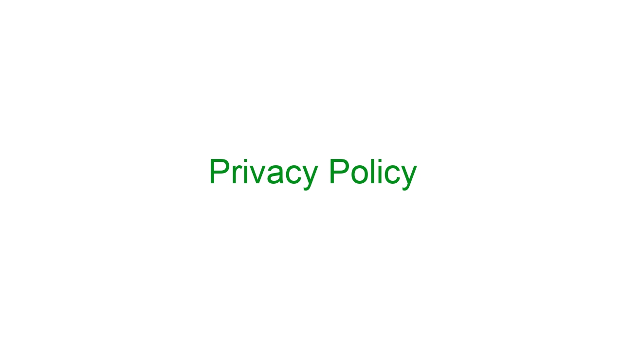 Privacy Policy